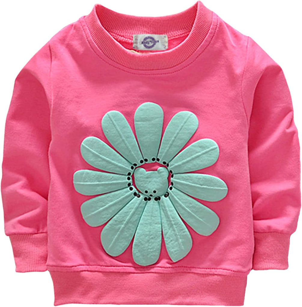 Toddler Baby Girls Sunflower Clothes Set Long Sleeve Top and Pants 2pcs Outfits Fall Clothes
