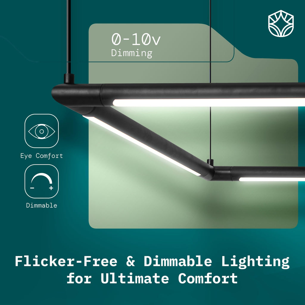 Professional LED Billiard & Pool Table Light, Non-Flickering & Evenly Distributed Light Source & Adjustable Height