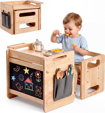 Weaning Table and Chair Set, Toddler Table and Chair Set 1