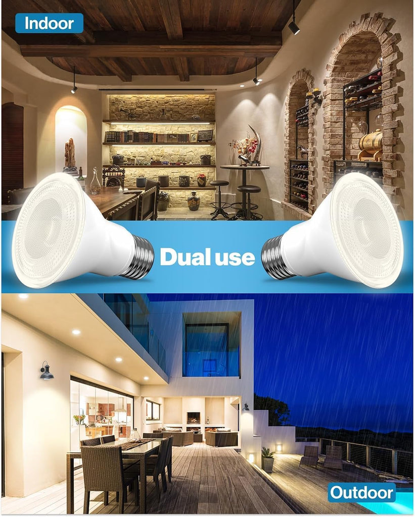 PAR30 LED Long Neck Reflector Flood Light Bulb 10W (75W Equivalent) 800 Lumen 4000K Cool White Dimmable E26 Medium