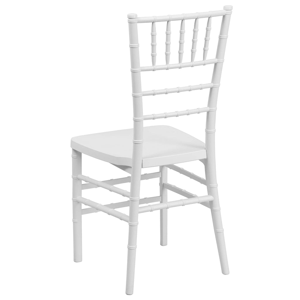 White Resin Ballroom Chair, 2-Pack