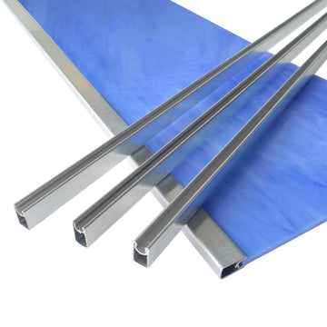 1/2" U-Channel Zinc Came for Stained Glass Works Framing, 3ft x 12 Strips Total 36ft