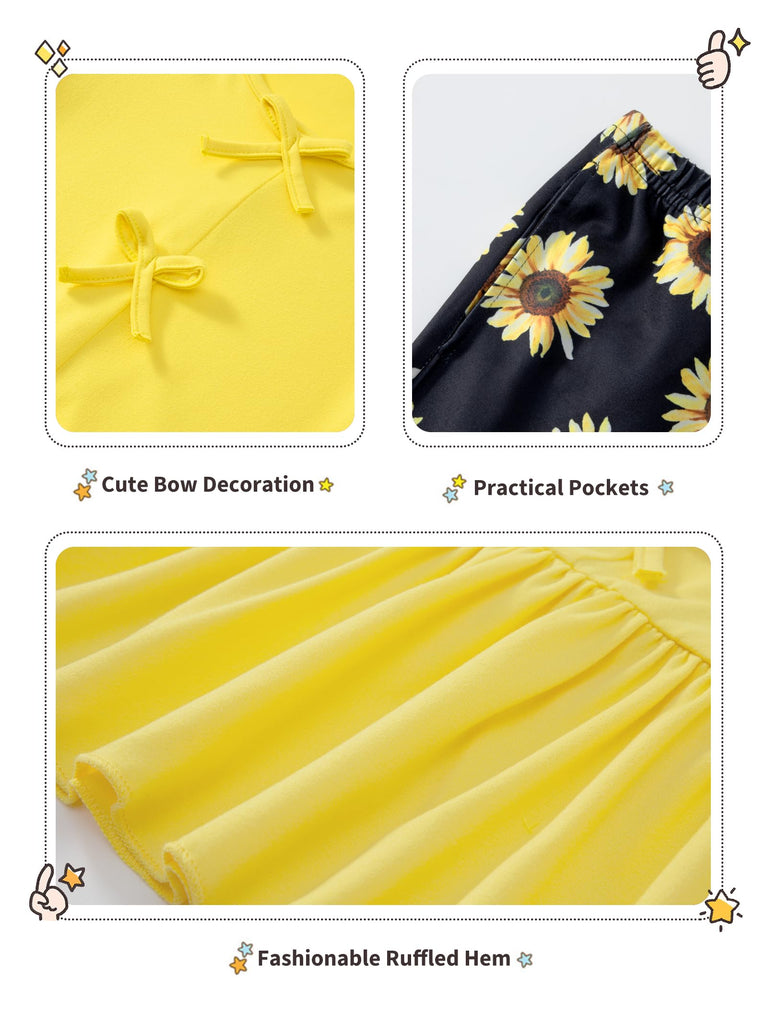Girls 2 Piece Clothing Set Ruffle Top Leggings Kids Fall Outfits