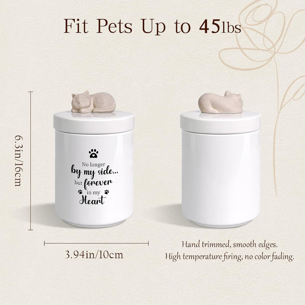 Cat Urns for Ashes, Pet Memorial, Up to 45lbs