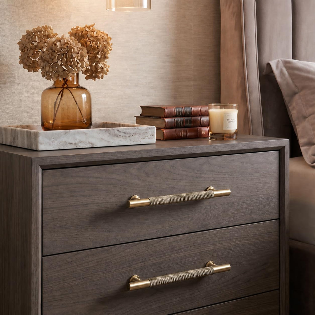 12 Inch(305mm) Soild Knurled Appliance Pulls Antique Champagne Bronze Cabinet Pulls Drawer Pulls Kitchen