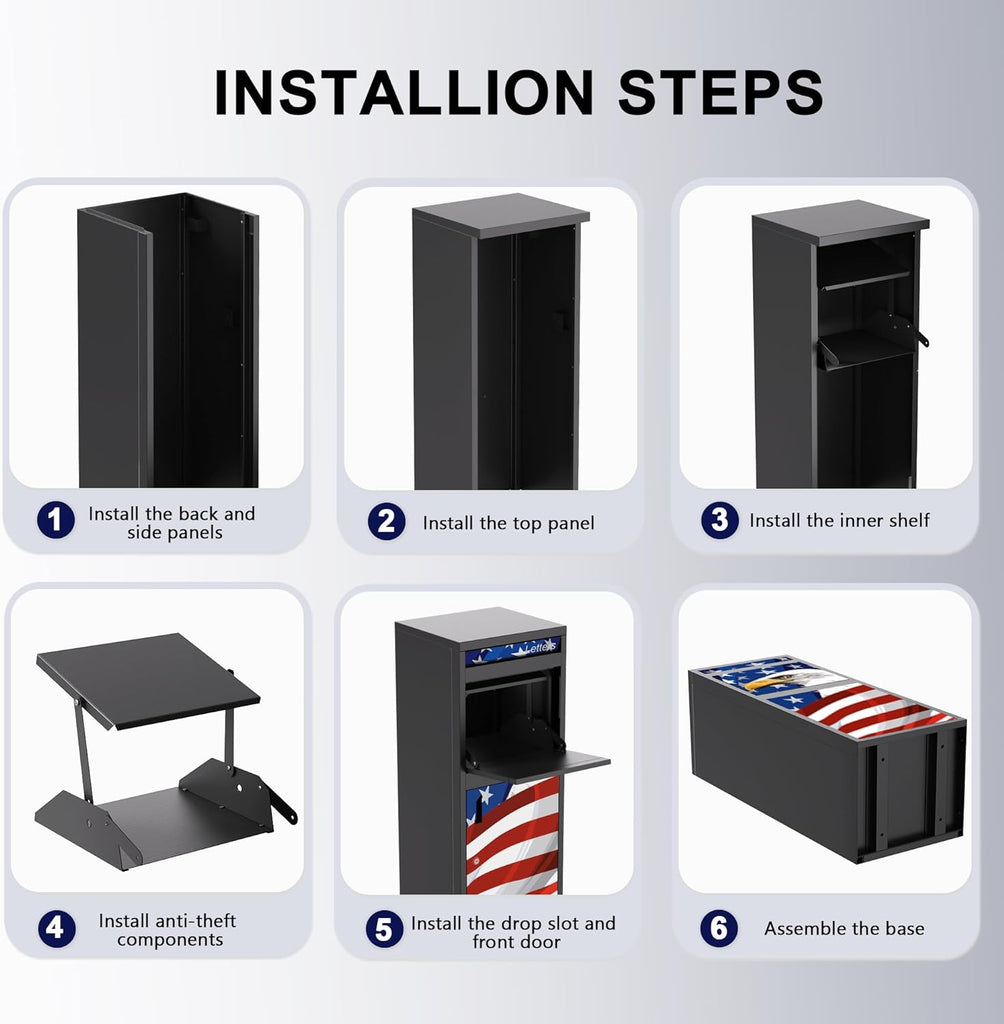 Patriot Heavy-Duty Parcel Fortress - Max Security Anti-Theft Delivery Box with Lock