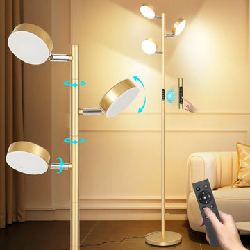 Tree Floor Lamp - Modern Gold Standing Lamp