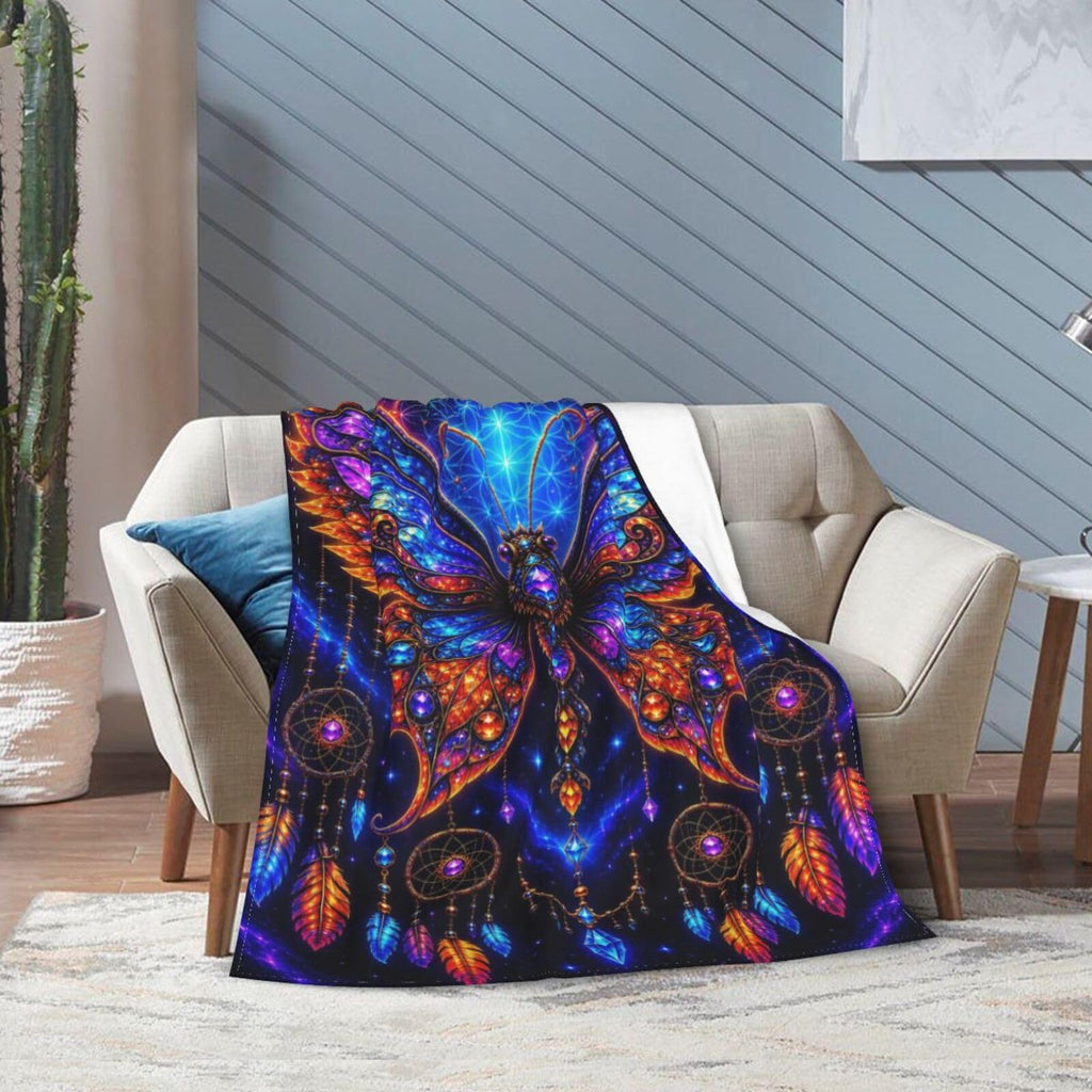 Butterfly Dream Catcher Blanket Boho Throw Stuff Gifts 50"x40"