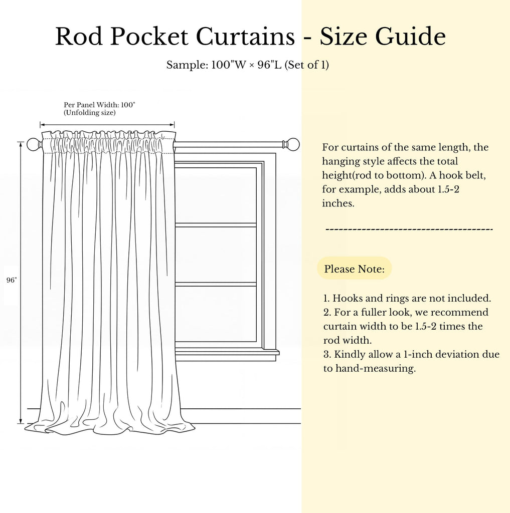 Extra Wide Black Velvet Curtain Panel, W100 x L84