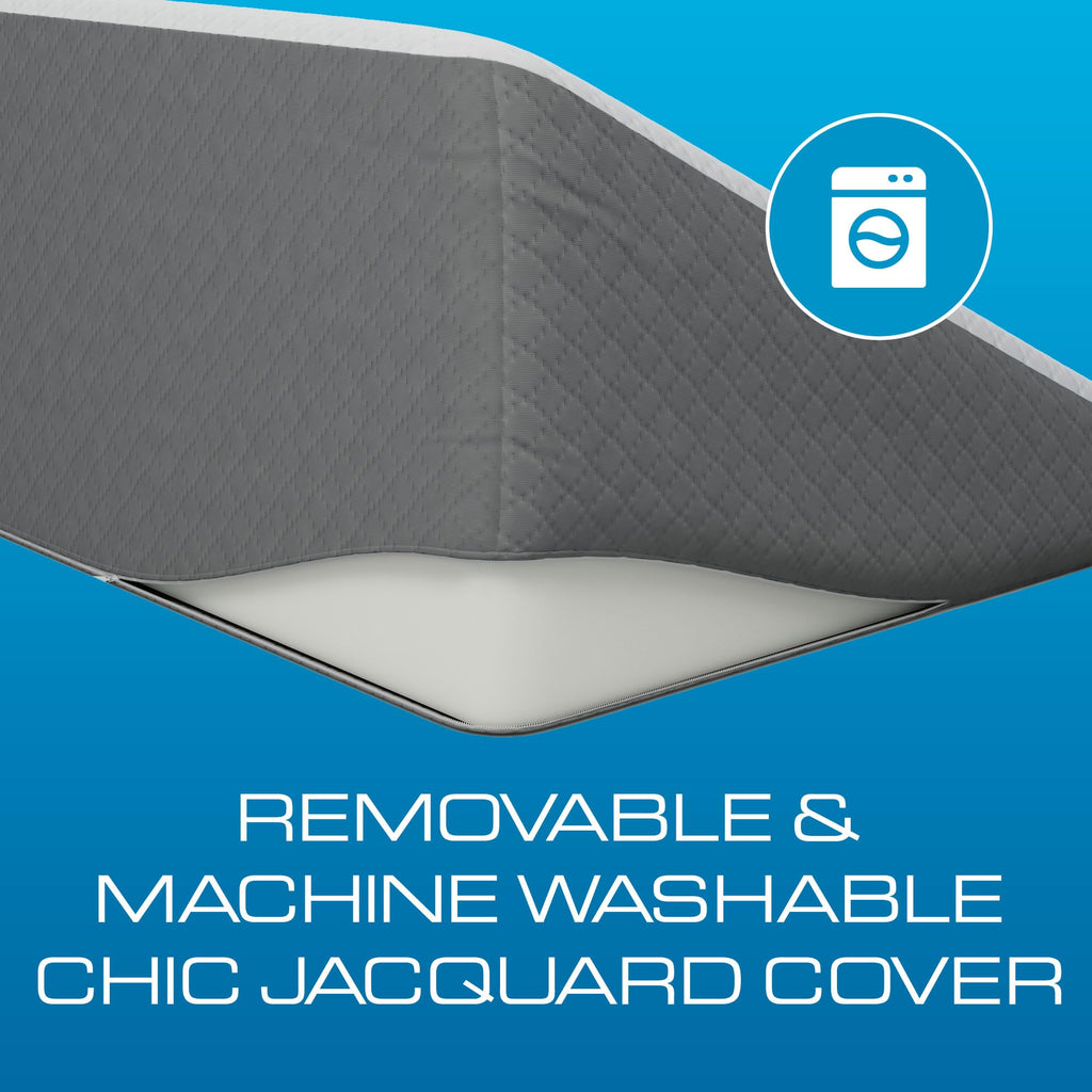 Extra Wide Bed Wedge Pillow | Super Large | Memory Foam Top and Jacquard Cover | for Sleeping Acid Reflux GERD (12