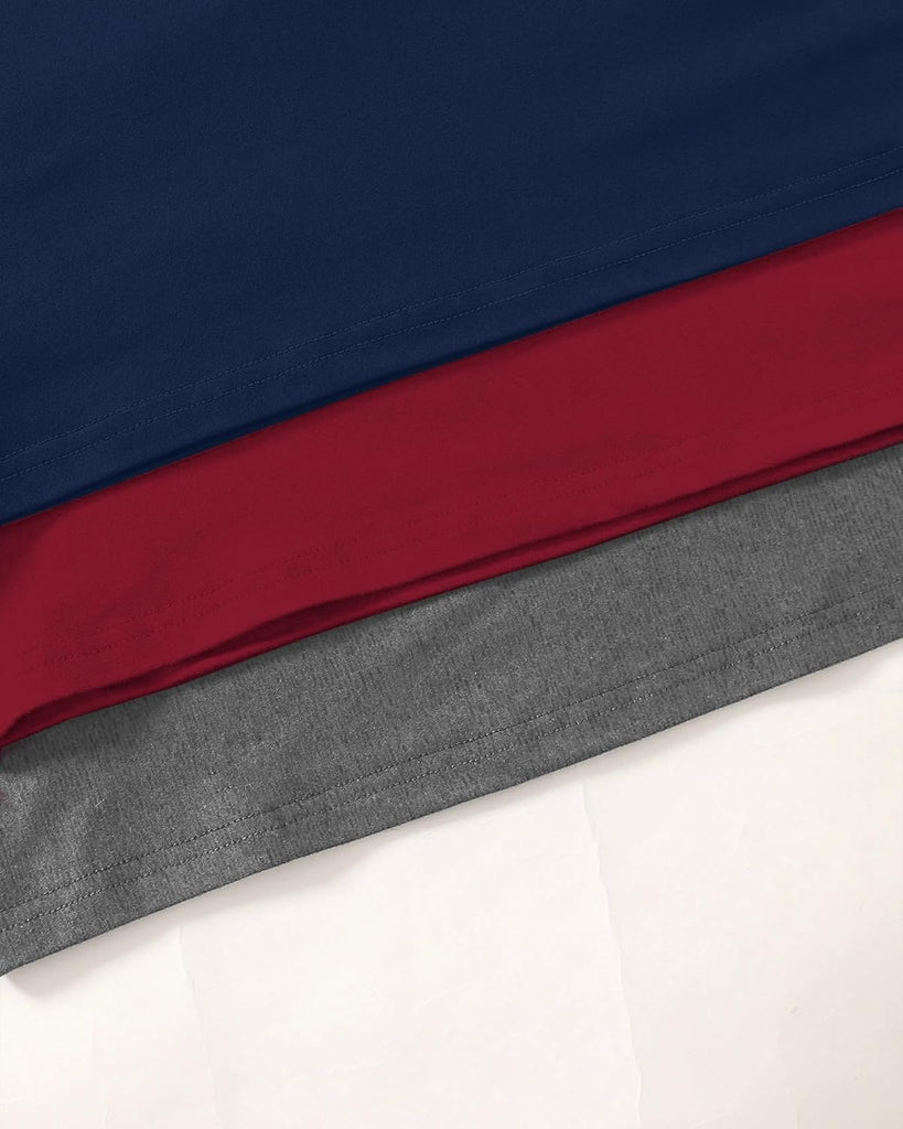 Pack Boys Long Sleeve Shirts, Color Block Henley