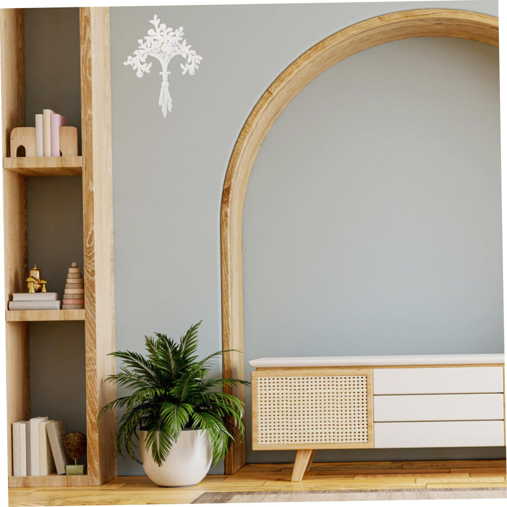 Resin Carved Onlay Applique Ornament for Wall Panel Decor