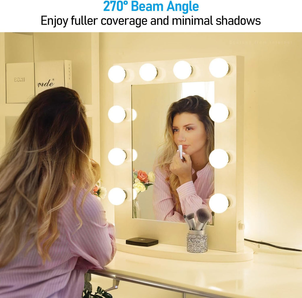 G25 LED Light Bulbs, 5W 450LM, Dimmable, 3000K