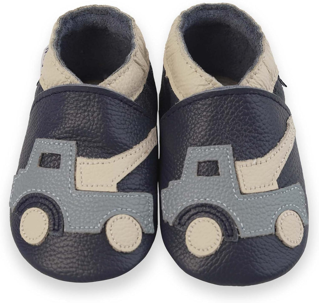 Baby Shoes Soft Sole Leather Moccasins Cartoon Butterfly Infant Toddler First Walker Slippers