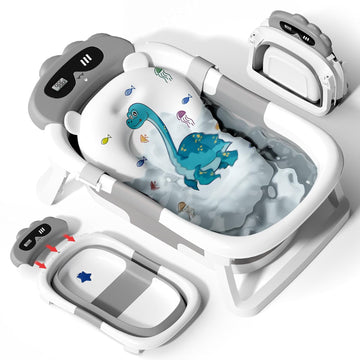 Baby Bathtub,Collapsible Baby Bathtub for Newborn to Toddler,Durable Essential Infant Bath Tub,Portable Travel Baby