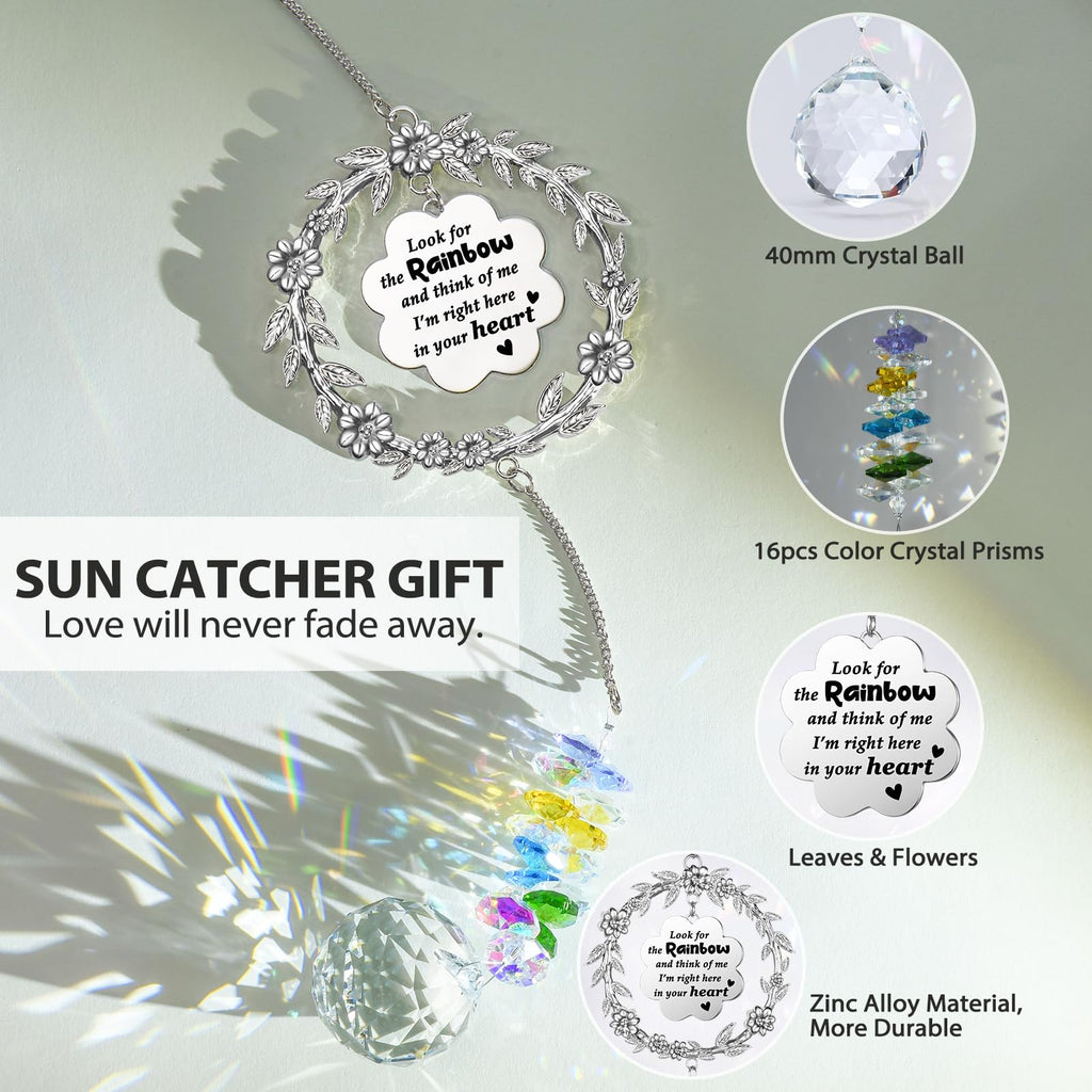 Memorial Gifts for Loss of Loved One, Crystal Suncatcher Sympathy Gift Idea
