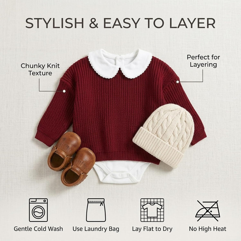 Toddler Baby Girl Boy Knit Sweater