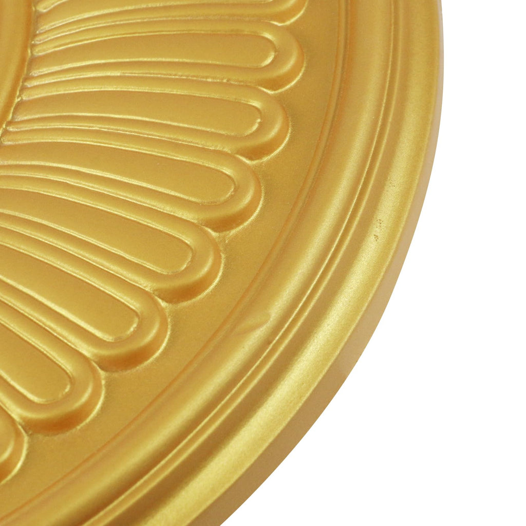 Gold PU Ceiling Medallion, 13 1/5" OD x 3 3/7" ID