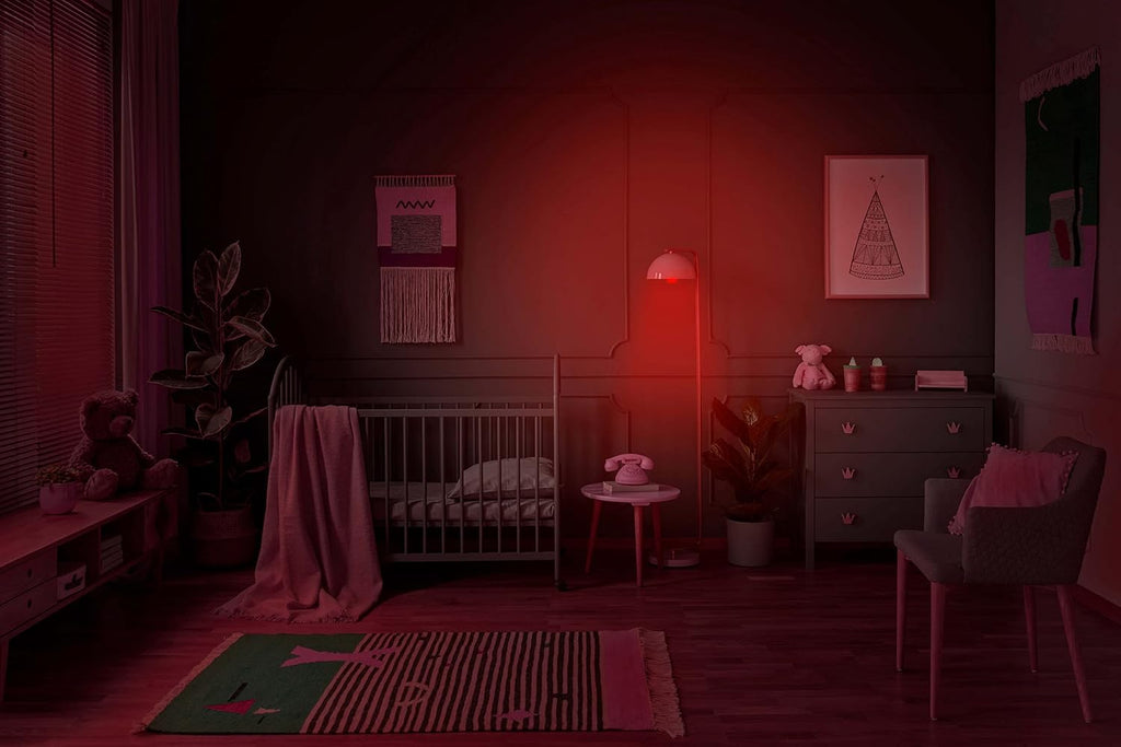 Sleep Bulb, Blue Light Blocking Red Night Light. 625nm Red Bulb for Healthy Sleep. Baby Nursery. 1W LED, 7W