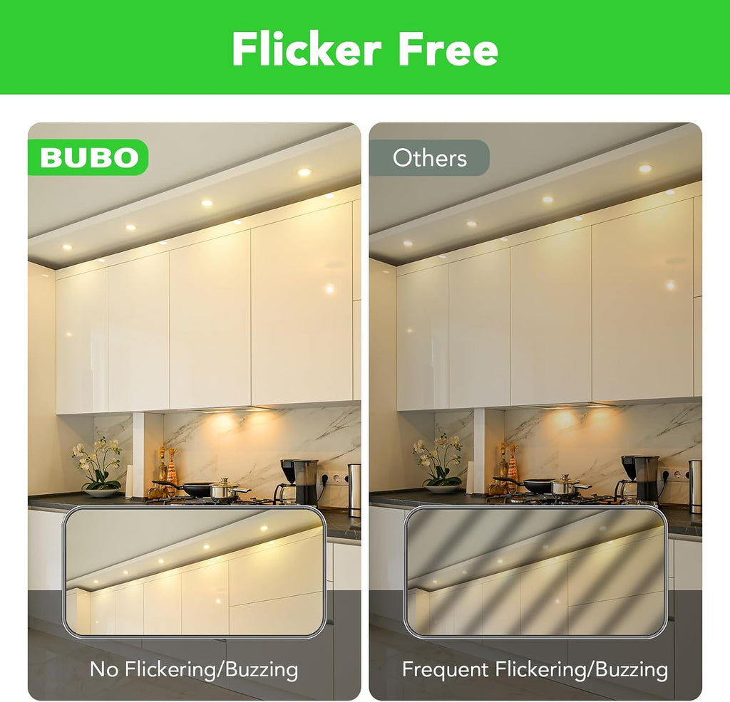 GU10 LED Bulb 6W Equivalent 50W, 2700K Soft White 650 Lumens, Non-Dimmable GU10 Bulb Replacement for Track Lighting