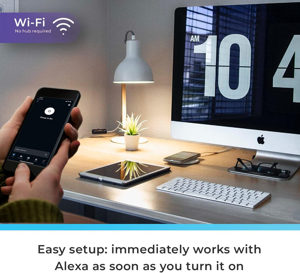 Color-Changing A19 LED Smart Light Bulb, 2.4 GHz Wi-Fi, 60W Equivalent 800LM, Works with Alexa Only, 1-Pack