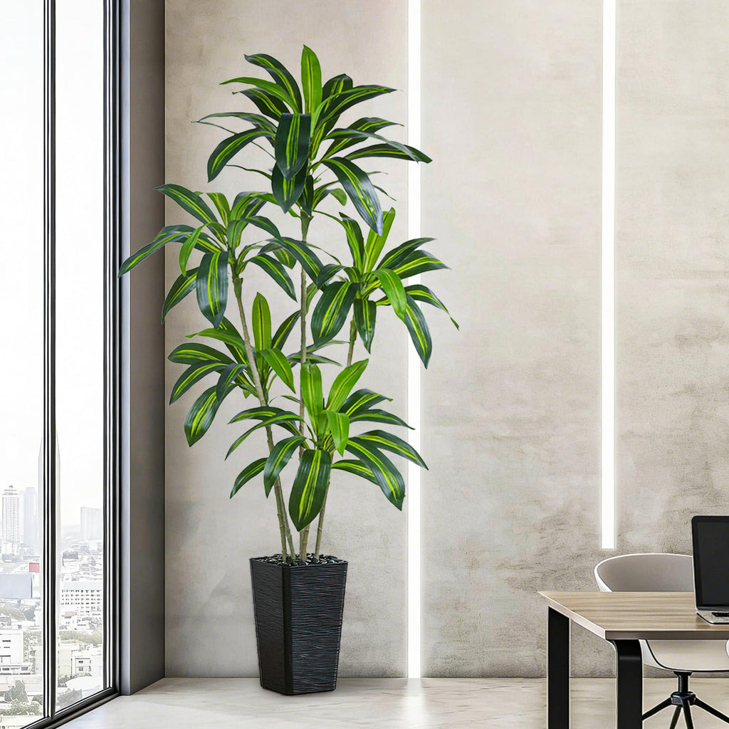 Dracaena Artificial Plants 6FT, Large Fake Tree Indoor