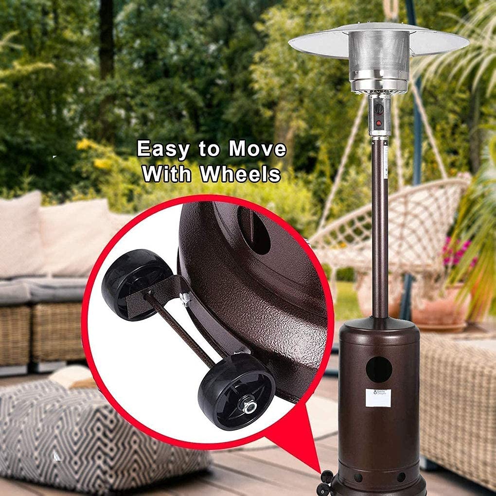 Universal Patio Heater Wheel Kit-Easy to Move/Install-Gas Patio Heater Replacement Universal Movable Wheel, Patio