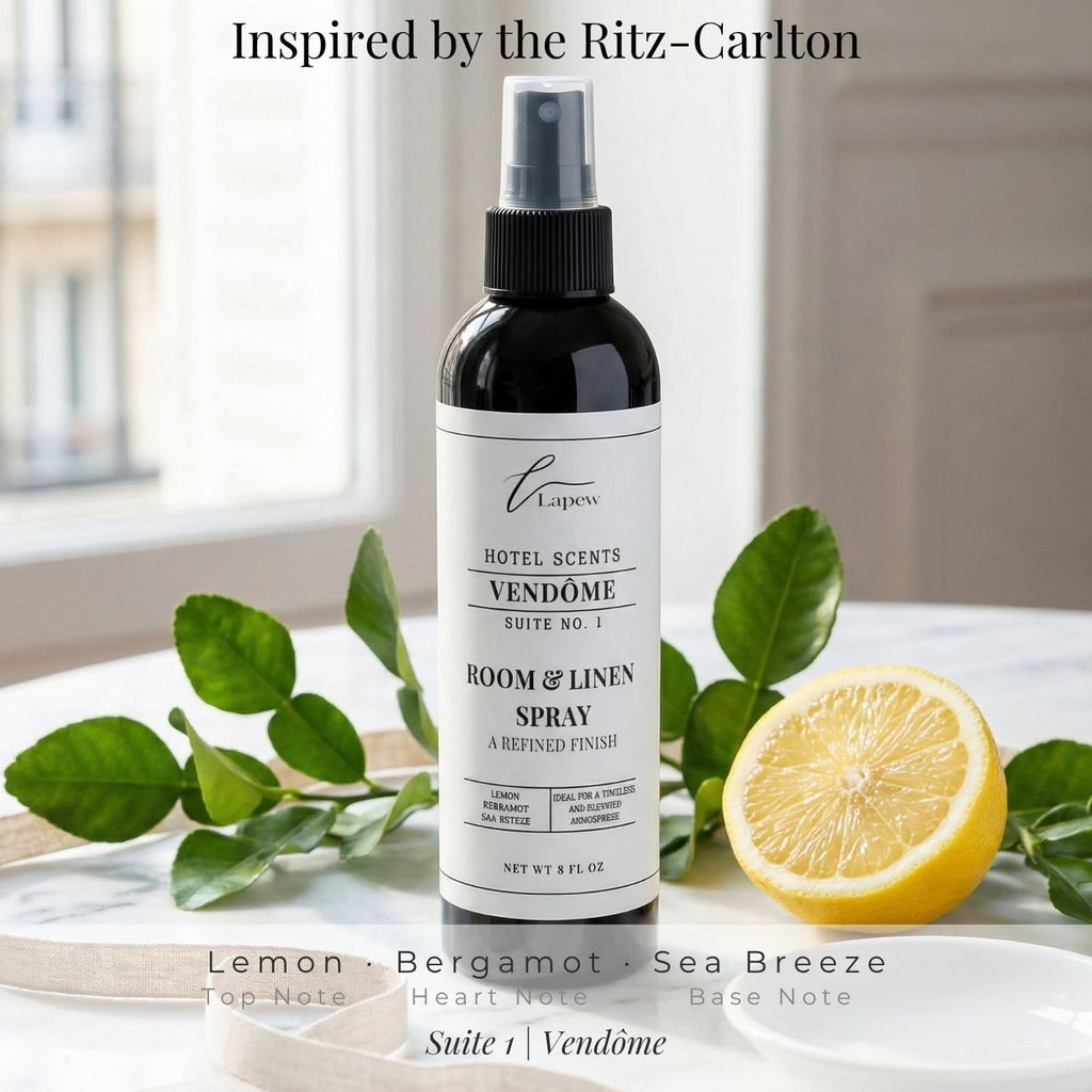 Hotel Scents Luxury Room Spray | Vendôme Suite 1 | Inspired by the Ritz-Carlton | Linen Spray Air Freshener & Fabric - Set of 8