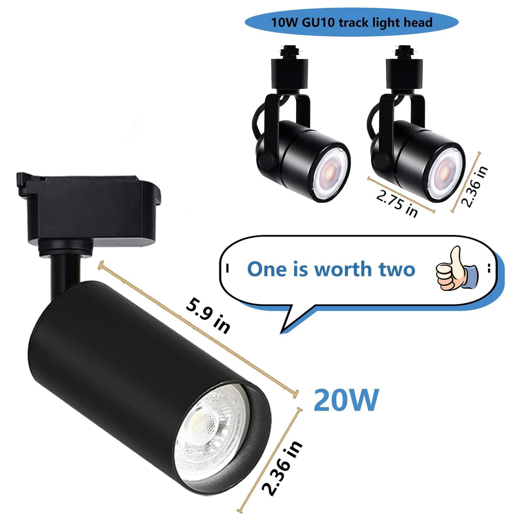 Plug in LED Track Light Kit H Type Ceiling Spotlight Fixture