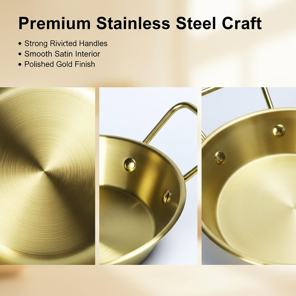 Pie pans Quirche Dishes Stainless Steel Set of 4, Specialty Gratins Pots and Pans Cookware, Au Gratin Baking Dish