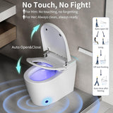 Smart Toilet with Bidet Built in, Bidet Toilet with Heated Seat and Night Light, One Piece Toilet for Bathroom