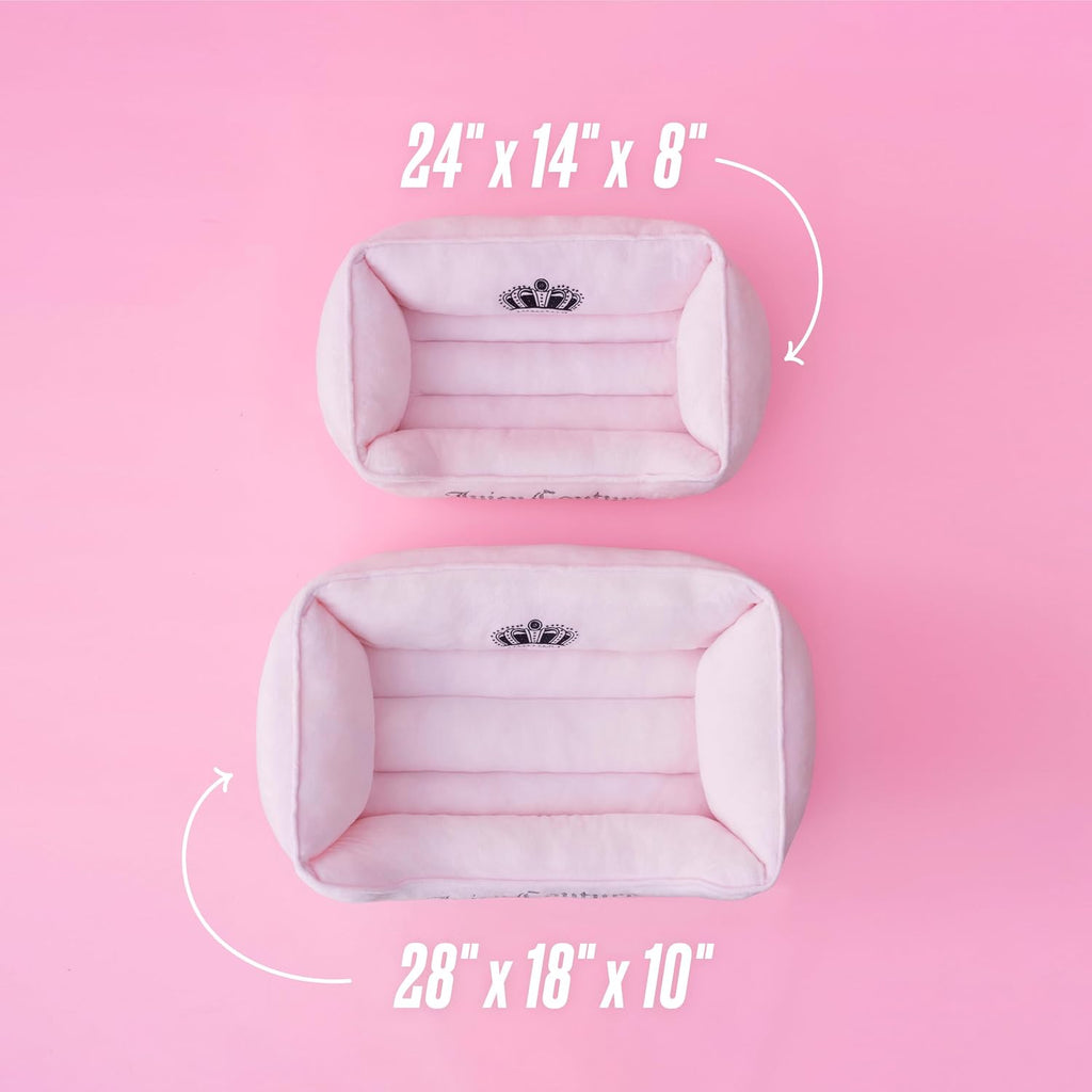 Crown Bling Pink Pet Bed for Dogs and Cats - Medium