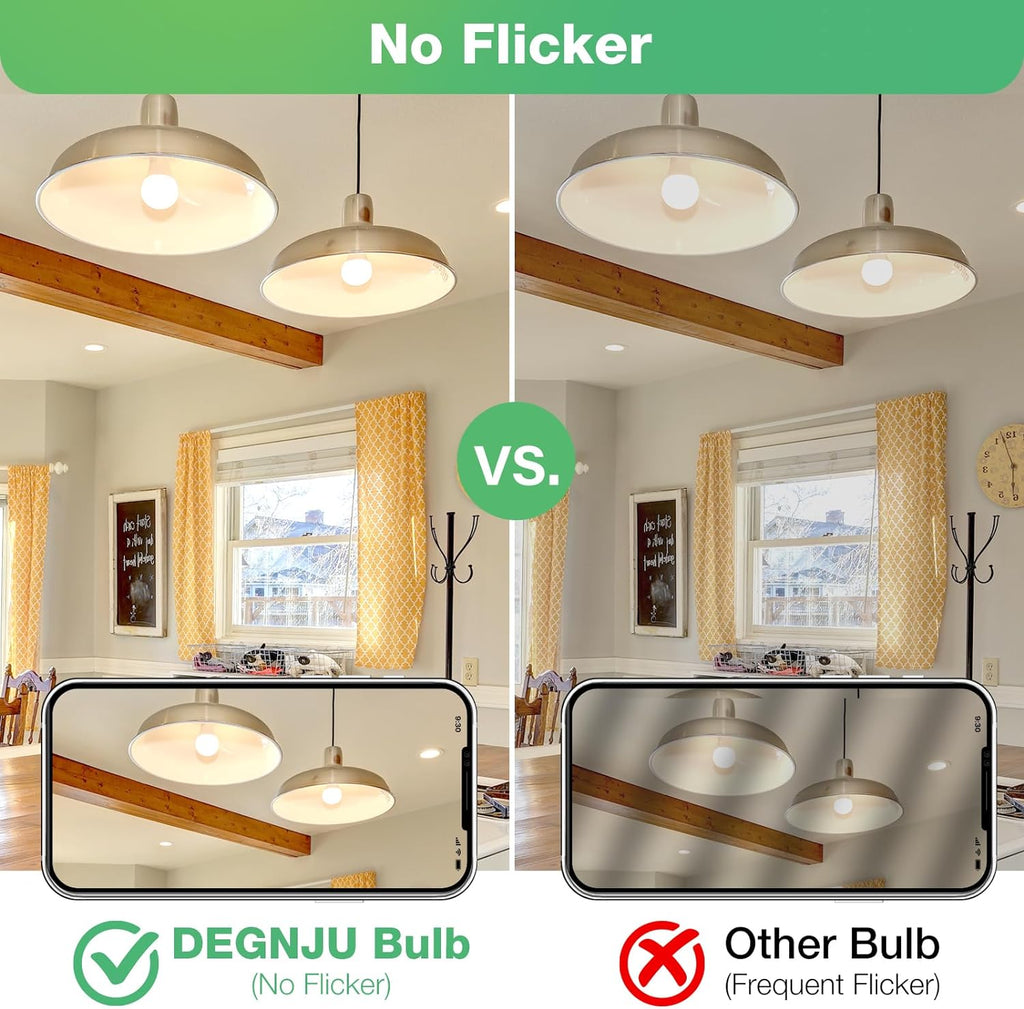A19 LED Light Bulbs, 60 Watt Equivalent LED Bulbs, Soft White 2700K, 800 Lumens, E26 Standard Base, Non-Dimmable, 8W