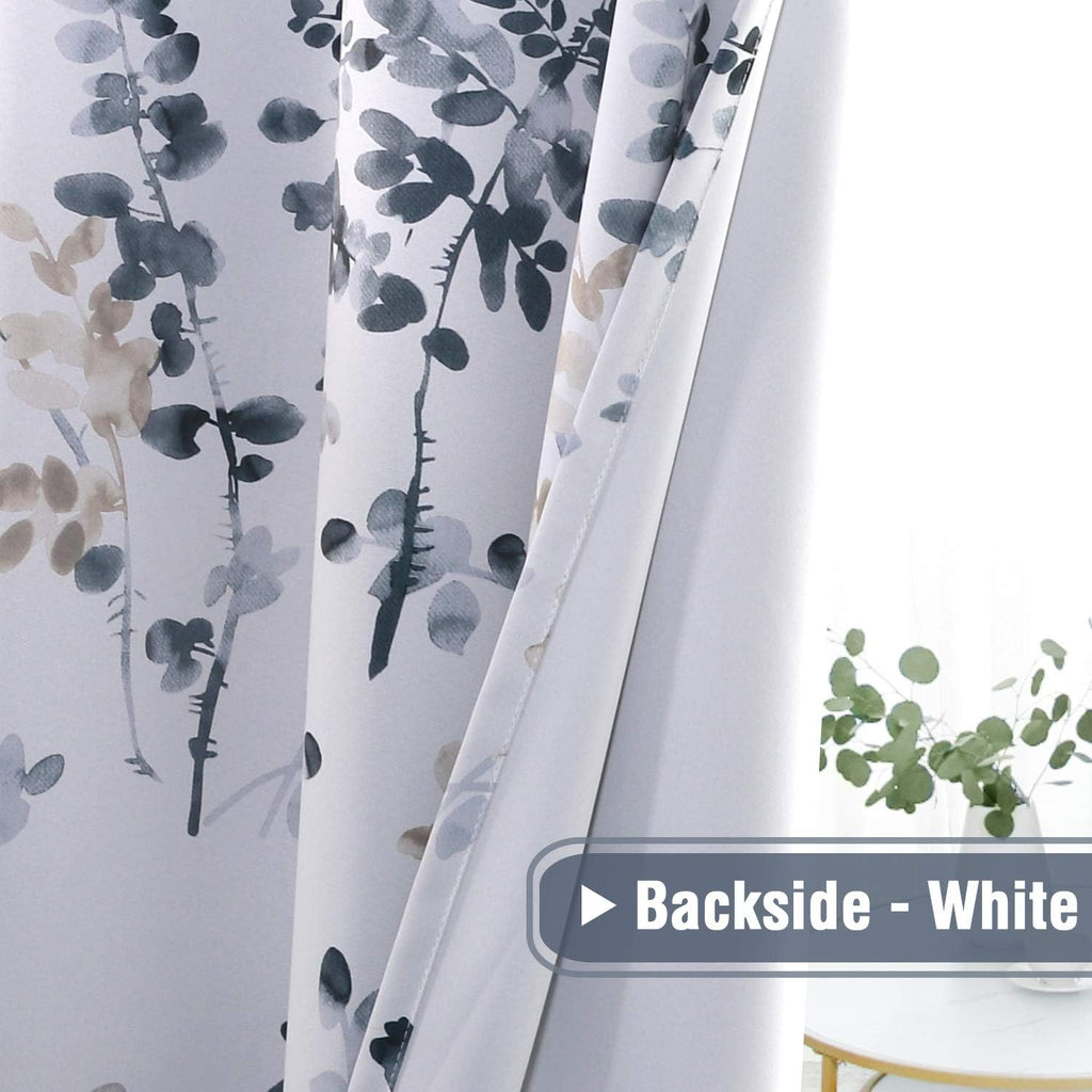 Blackout Curtains for Living Room Darkening Thermal Insulated Panels 84 Inch Long Light Blocking Grommet