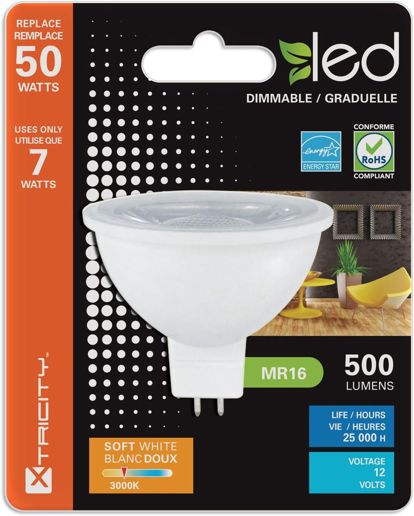 LED MR16 GU5.3 Spotlight Light Bulb, 7W (50W Equivalent), (4 Pack)