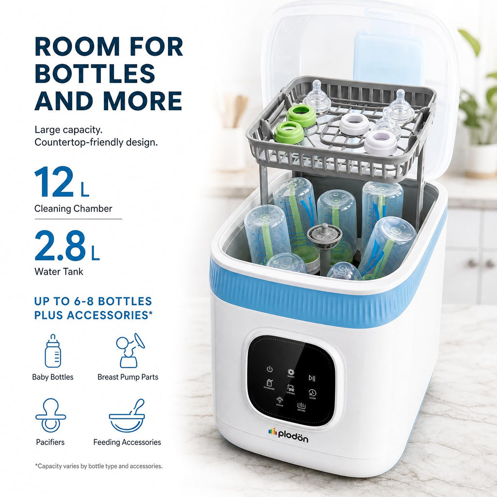 Smart Baby Bottle Washer, Sterilizer, Dryer, All-in-one Clean System
