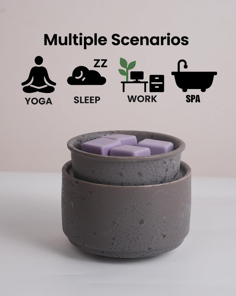 Ceramic Electric Wax Melt Warmer & Cube Oil Melter Cute Small Warmers Aromatherapy Decorative Burner Melts Scented