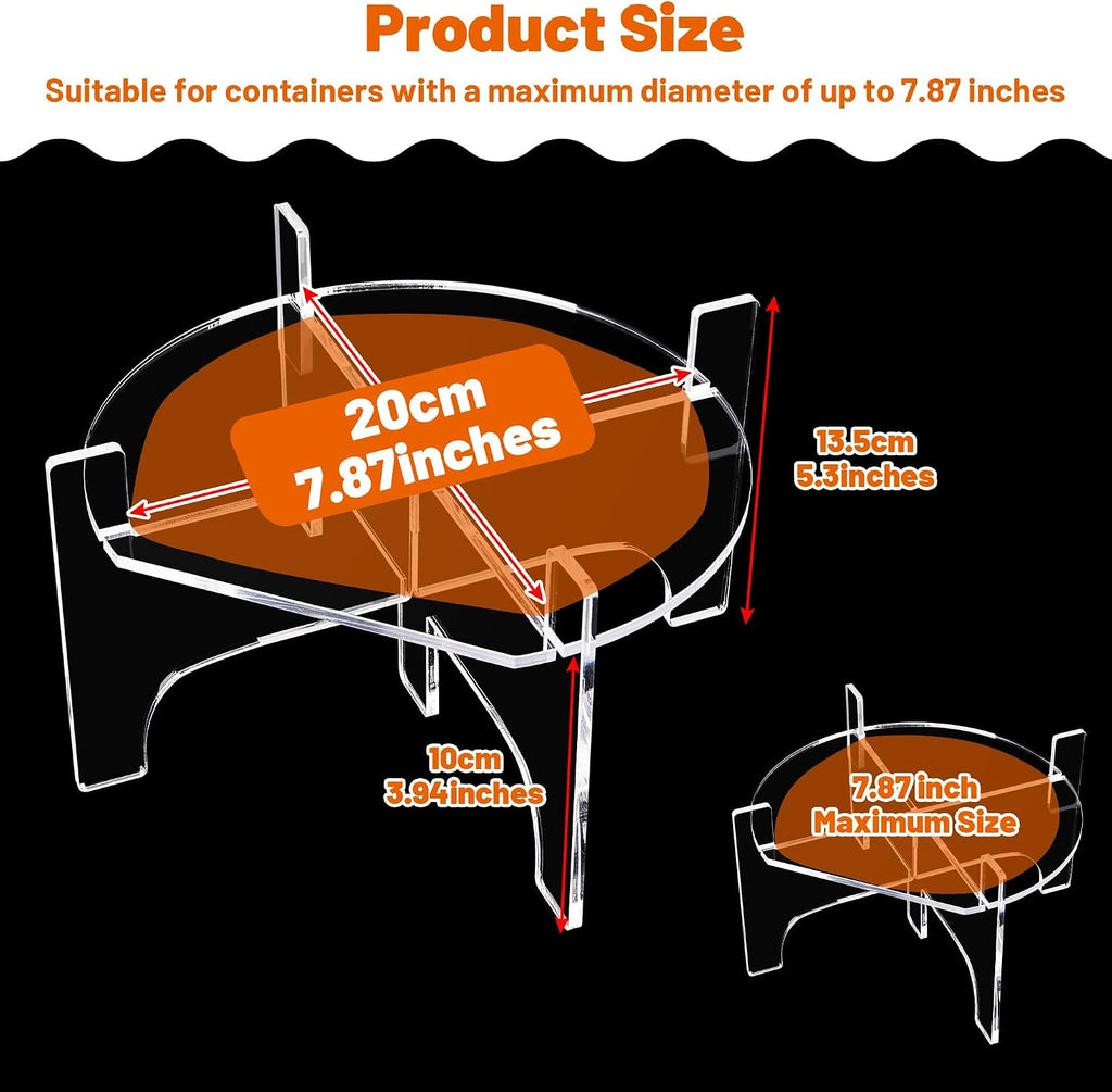 Drink Dispenser Stand Acrylic Fit Max 7.87 Inch Diameter of Water Dispenser, Glass Jar, Party, and Catering Beverage