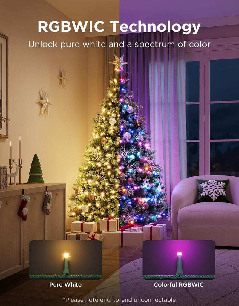 Christmas Sparkle String Lights 99ft with 375 Bullet-Head LEDs