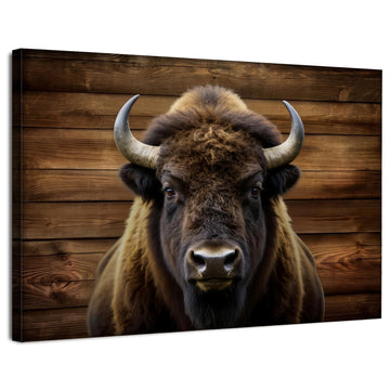 Buffalo Wall Art American Bison Pictures Canvas Wall Decor Rustic Farmhouse Animal Prints Western Wildlife Painting