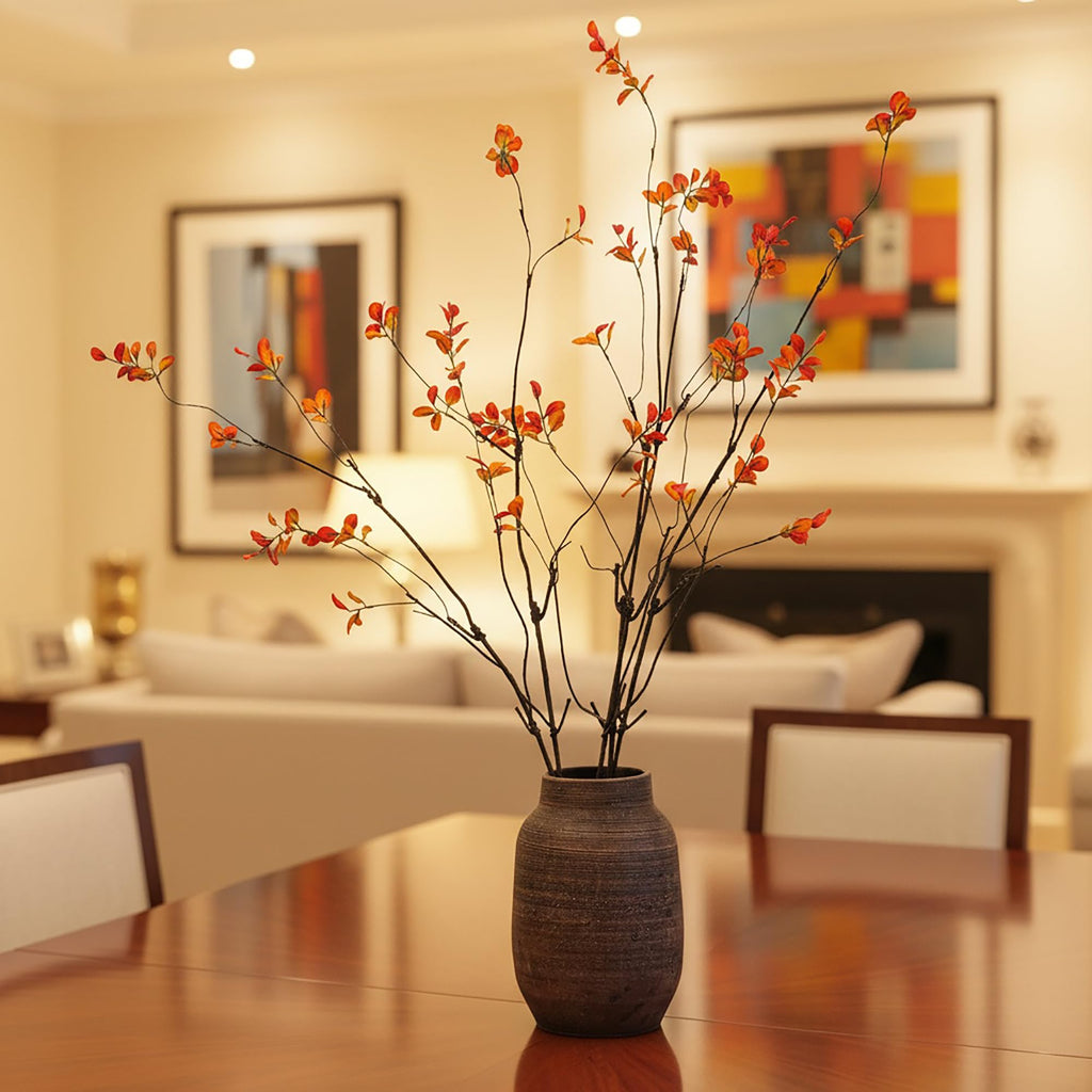 Faux Eucalyptus Stems for Vase, Artificial Greenery Branches 10pcs