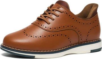 Boys Slip-On Dress Shoes, Kids Breathable Casual Oxford Sneakers