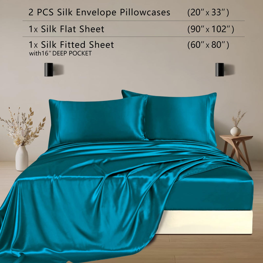 19 Momme 100% Pure Mulberry Silk Bed Sheets