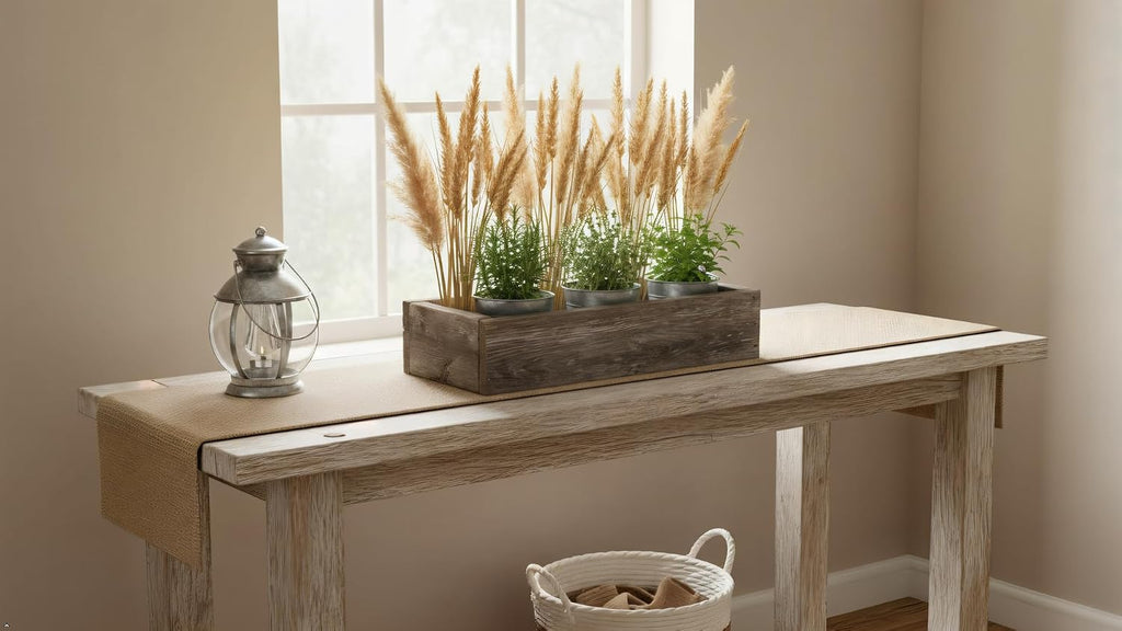 Rustic Revival | Decorative Barnwood Box - Authentic Rustic Weathered Wood Box for Table Decoration, Weddings
