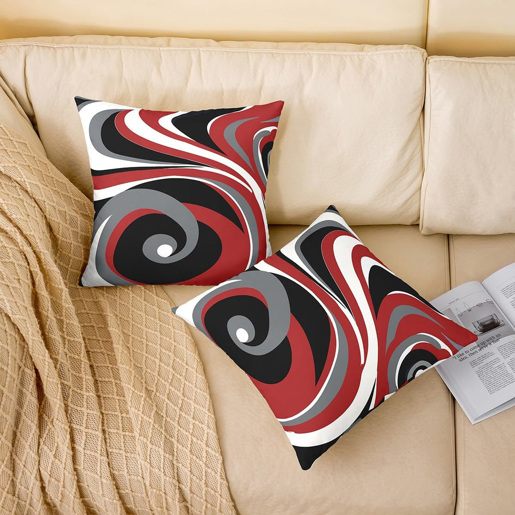 Geometric Throw Stripe Pillow Covers 20x20 Inches Soft