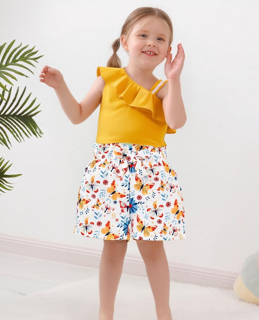 Toddler Baby Girls Clothes Outfits T-shirt + Casual Shorts Pants Cute Summer