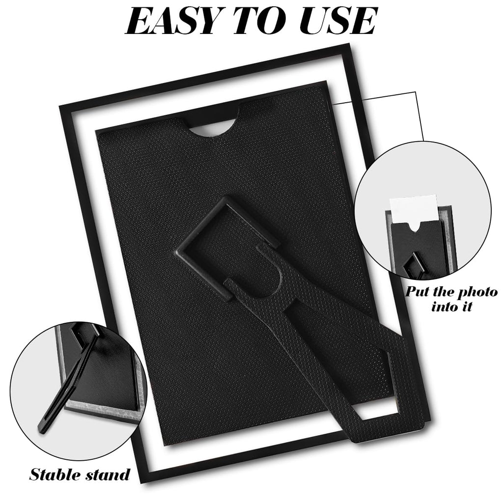 5x7 Bling Glass Picture Frame for Tabletop Display, Display Glitter Rhinestones Photo Frame Horizontally or