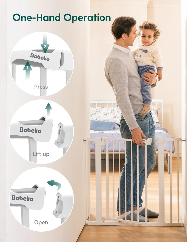 26-40 in Baby Gate for Stairs No Drilling, Pressgurad, 2 Pack