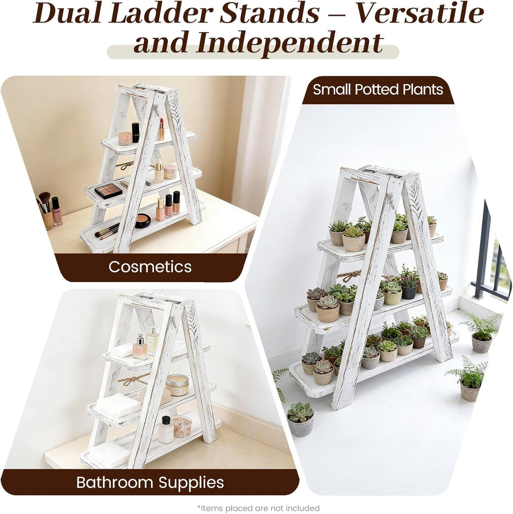 Cupcake Stand,3-Tier Swing Cupcake with Removable Tray,White