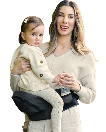 Safety-Certified Baby Hip Seat Carrier for Babies & Toddlers, Black